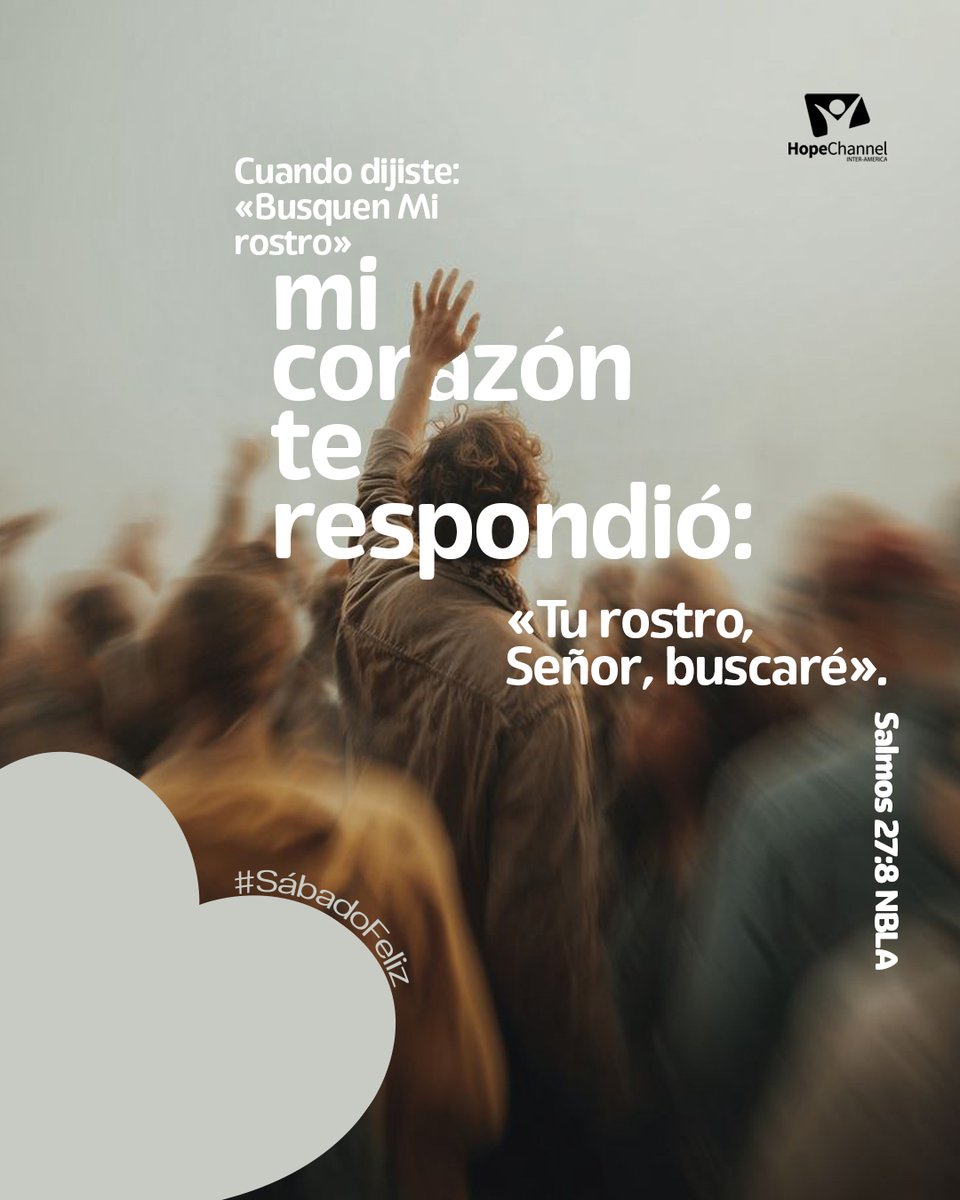 Cuando mi corazón reconoce tu llamado, el ruido pierde fuerza. 🌿 Tu voz se vuelve calma, refugio y verdad. 🤍

Busco tu rostro, porque en tu presencia encuentro propósito y paz. ✨ Señor, aquí estoy; siempre volviendo a ti. 🙏

🕊️ #SábadoFeliz