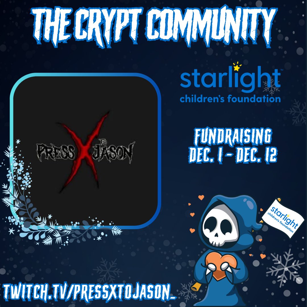 PressXToJason_'s tweet photo. 🎄💙 FINAL @StarlightUS stream tonight!
RE3 @CrowdControl Chaos — one final night for a great cause 💙🔥
Nemesis is loose, chat has control, and Jill’s rocking an ugly #Christmas sweater.

📺 LIVE at 7 PM CST
👉 https://t.co/bMPu0sxBmM
#12DaysOfStreaming #Charity #HorrorGames https://t.co/xEr5ZaAhNK