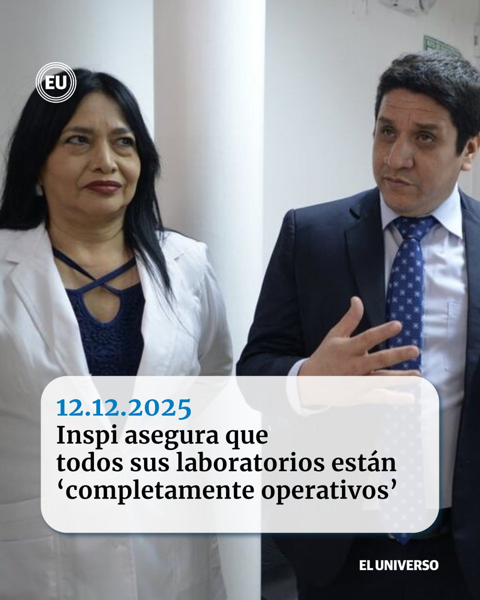 eluniversocom's tweet image. #Inspi asegura que todos sus laboratorios están ‘completamente operativos’. ow.ly/s4Bf50XIJzA