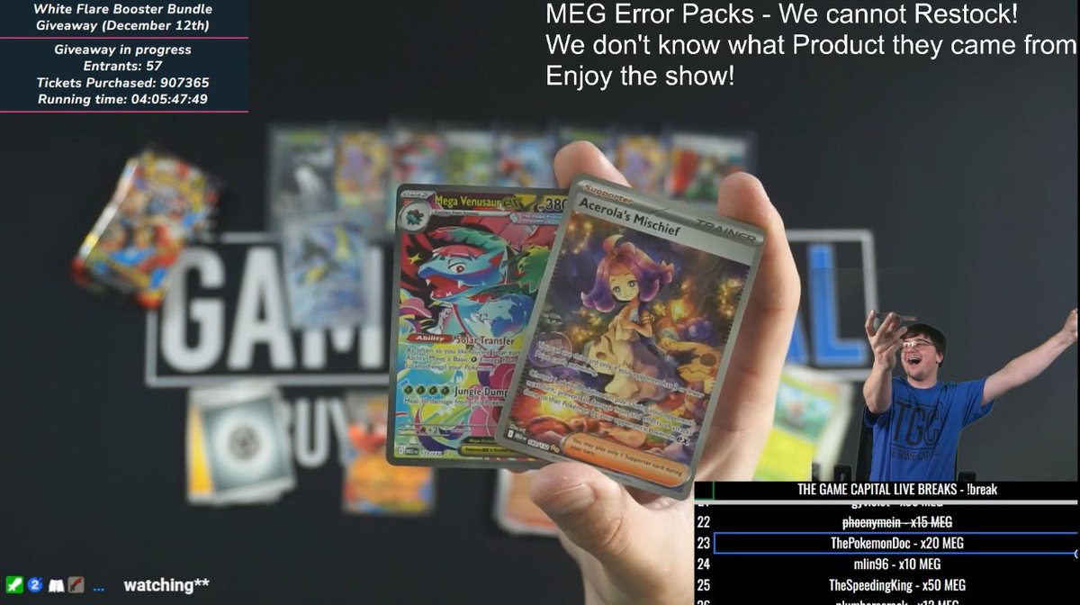 Moments later, 2 SIR 1 pack... in back to back packs....