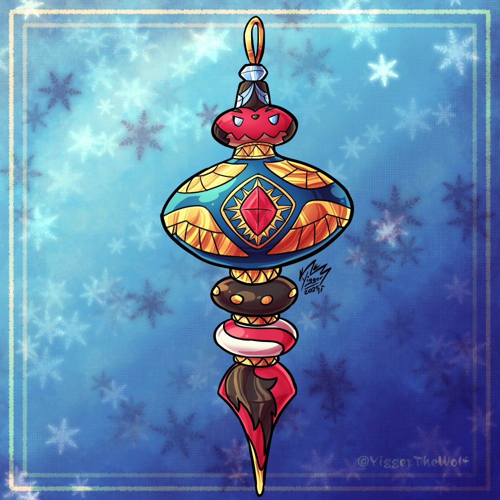 Detallito navideño inspirado en mi dragon para el collab de <a href="/lacuevaderattah/">Rattosah 🐀🇦🇷</a>