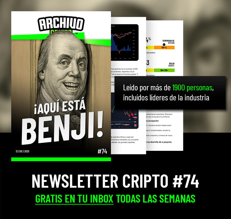 archivocripto's tweet photo. 💥Ya disponible el newsletter Cripto de esta semana. El 2026 no va a ser lo que muchos piensan (o desean).

https://t.co/AjWGALttnY https://t.co/NIavVqkgsm