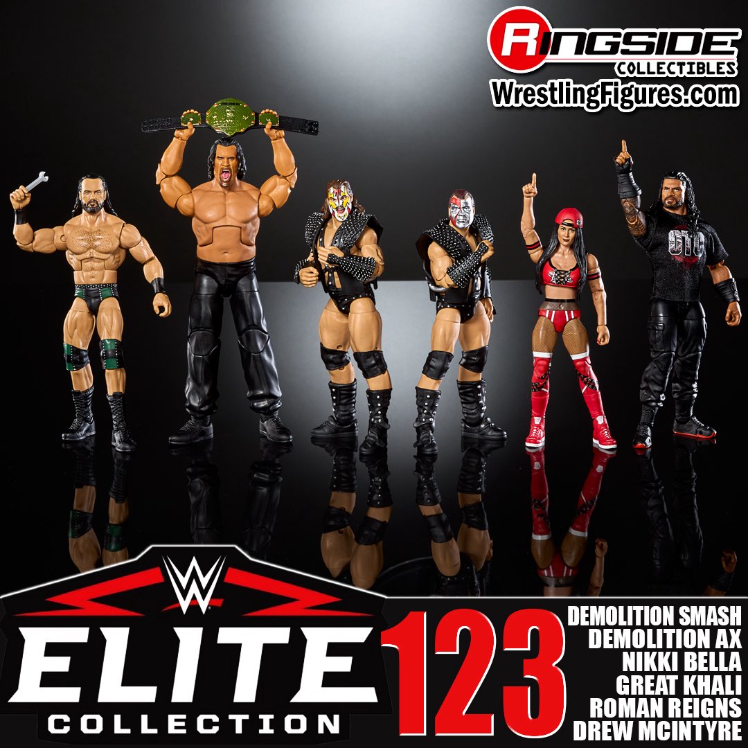 Mattel WWE Elite 123 pre-orders are shipping out now! Featuring