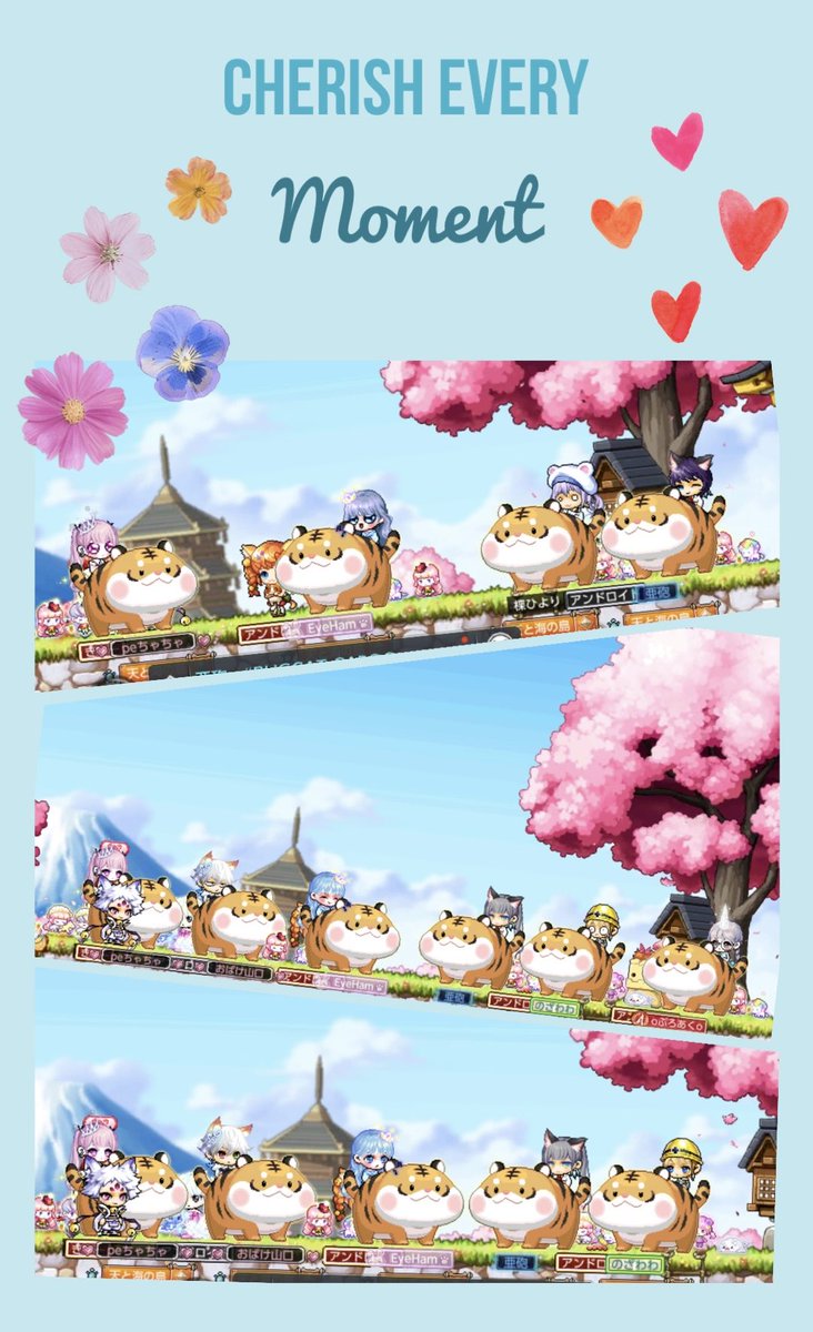amami_shima's tweet photo. かわいい虎がおそろいできたのでスクショ会🐯✨
ほっぺたぷにぷにでかわいいけどなんで虎？？🤔

#メイプルM #メイプルストーリーM https://t.co/iEKnlL6xz2