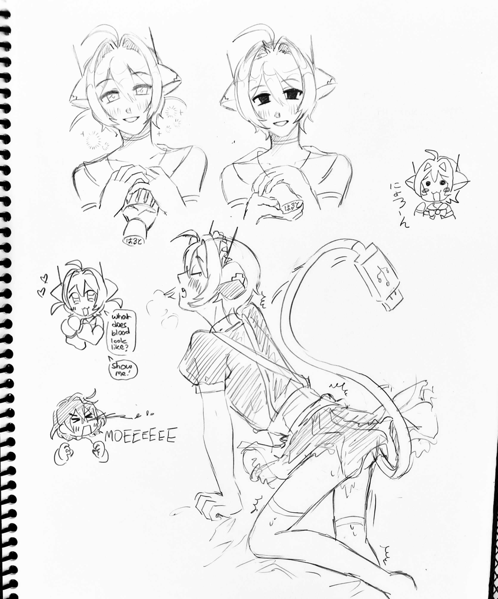 N30N doodles this morning  ₍^. .^₎Ⳋ