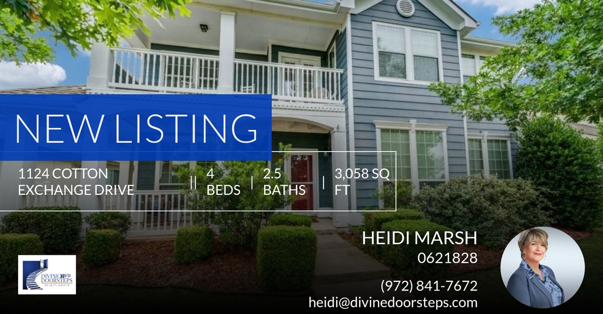 HeidiMarsh's tweet photo. 📍 New Listing 📍 Take a look at this fantastic new property that just hit the market located at 1124 Cotton Exchange Drive in Savannah. Reach out here or at (972) 841-7672 for more information

Honored to put my experience to work... https://t.co/yLNZ6Gql9k https://t.co/CRI4MjTC4E