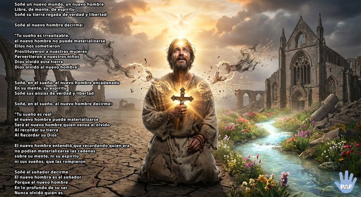 "Parábola del Soñador"

El núcleo desde el cual parte este proyecto. 

El soñador, el nuevo hombre. 

A esta Patria la va a gobernar una dirigencia de fuerte ética y moral Católica. Esa es nuestra tradición, nuestro Ethos, nuestra forma de ser.

En esta Patria, manda Dios