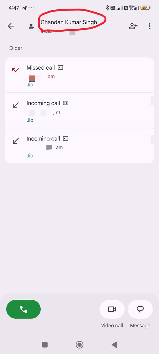 binodkrbauri's tweet photo. CNAP feature is now live on my Jio number in my circle Incoming calls directly showing verified caller names from KYC/Aadhaar records – no more unknown callers or spam surprises! Goodbye Truecaller dependency? 📞🔥 #CNAP #Jio #CallerID https://t.co/4bEkX5fNYL