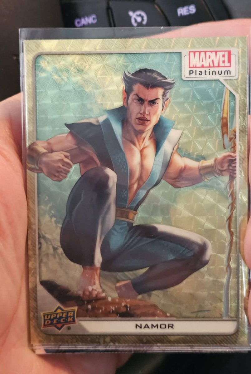 RedNailsII's tweet image. Some Big hits still coming out of @UpperDeckEnt   @MarvelComicsHQ Platinum....Namor 1/1 .@CardPurchaser