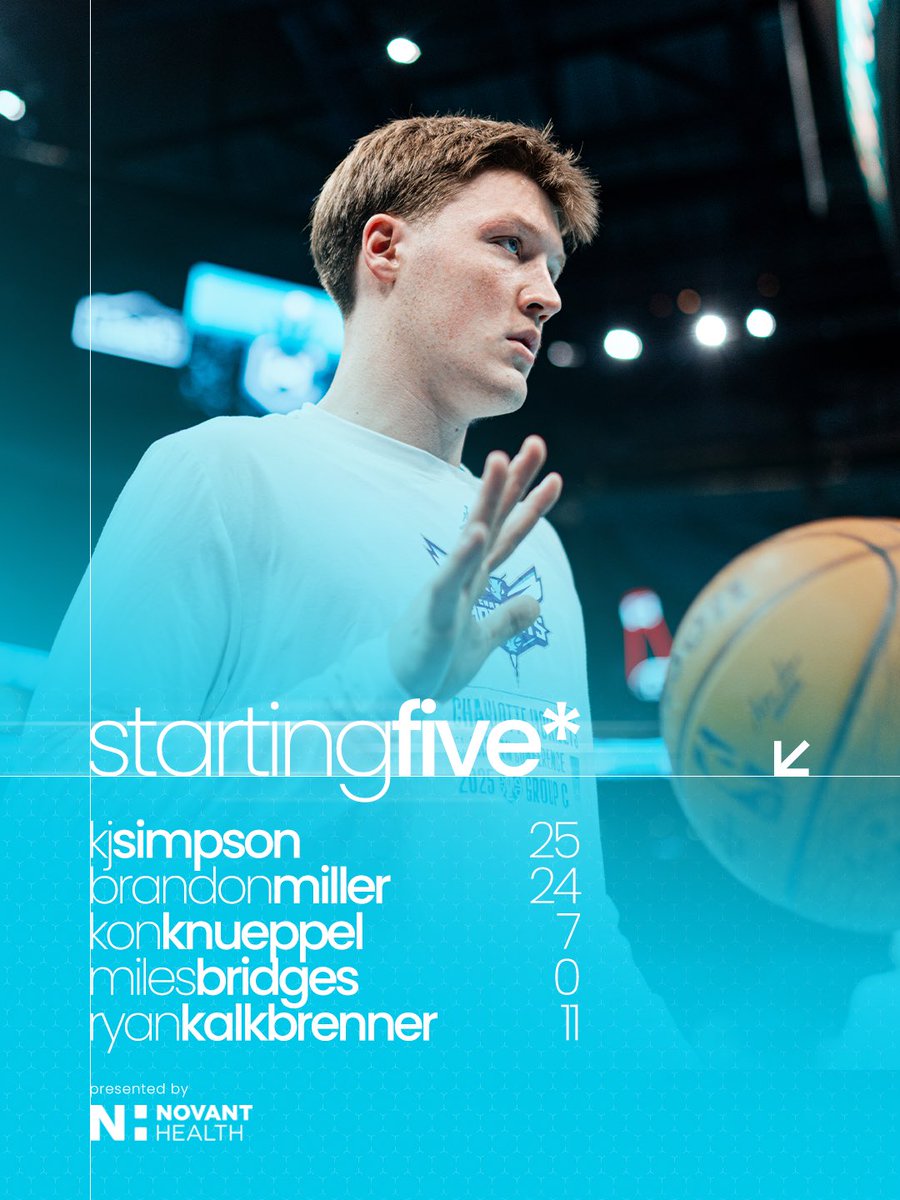 starting 5️⃣
#HiveMentality | @NovantHealth