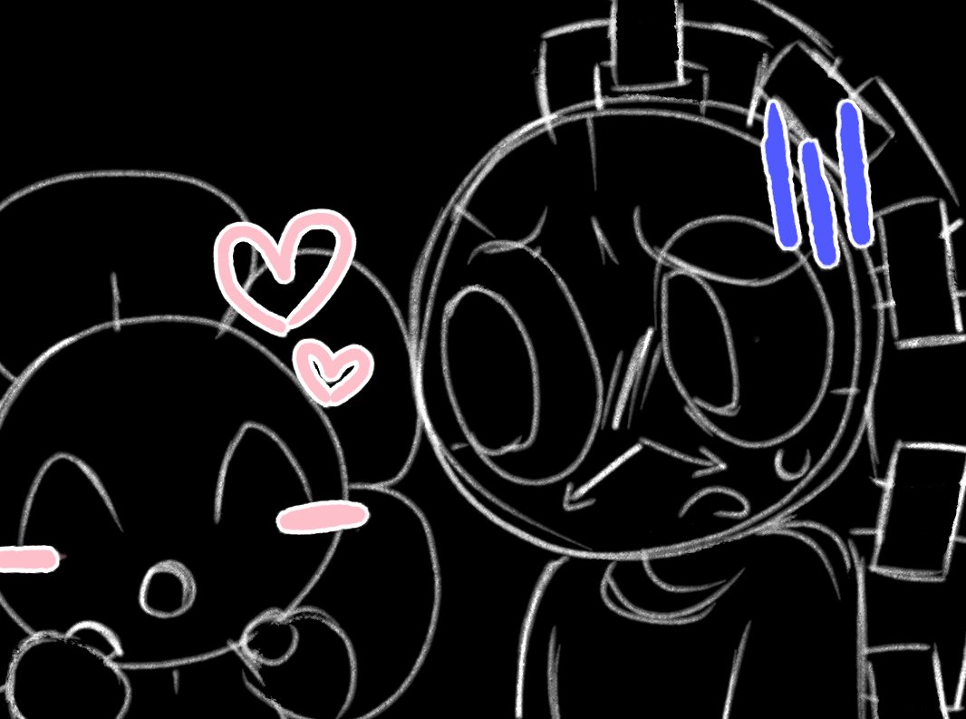 Vut3_hue's tweet image. Mogege~ ♡ (Stupid mogeko dandy.)

#flowerclock #dandysworldfanart #ship #digitalart