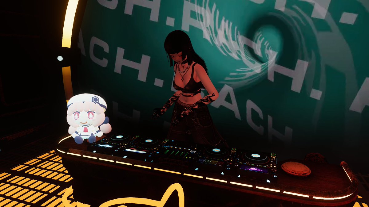 enVket's tweet photo. The Fishbowl DJ event is happening right now! 🎧🐟
This time, it’s a #Vket special edition! ✨
You’ll find special Vket character plushies and 3D logo models displayed around the venue🧸🌟

Come check it out! 🎶 @TheFishbowlVR 
JOIN ⇒ https://t.co/y4Htg1AJMA https://t.co/KYcnmV3QMC