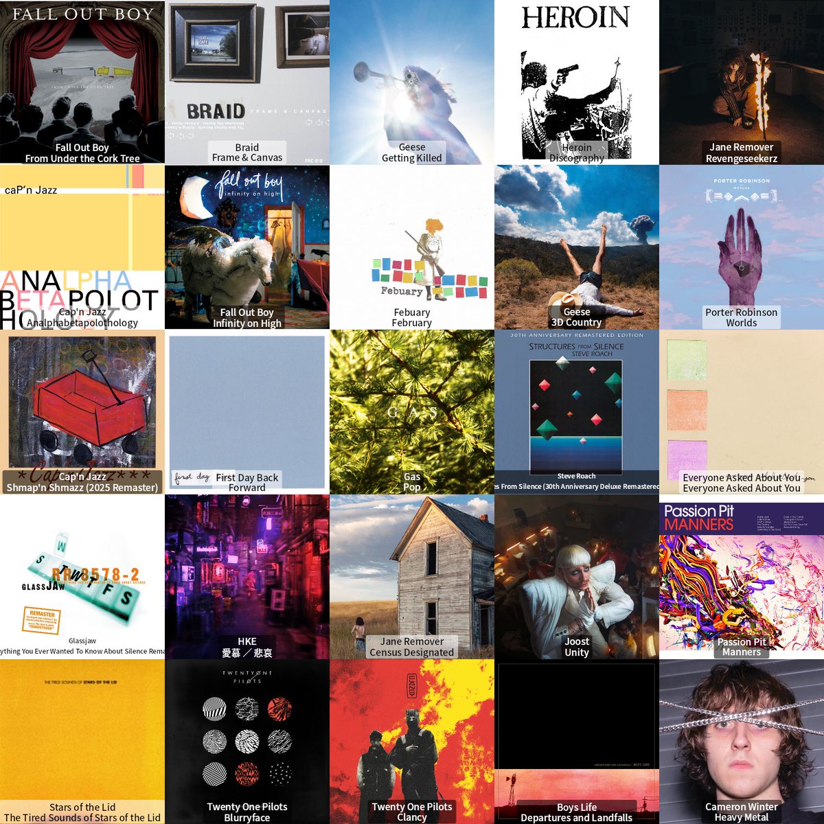 grimlitter's tweet image. friday 5x5 ^_^