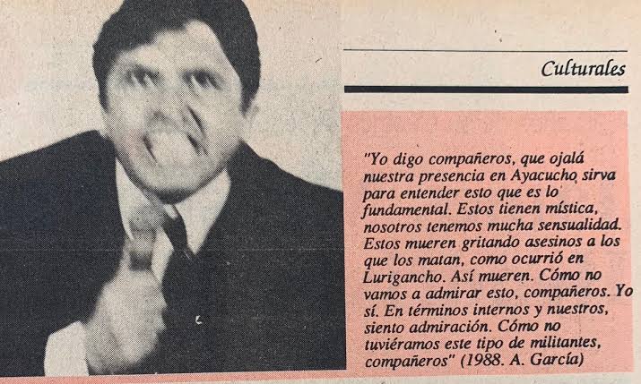 smairata's tweet photo. Más mentiras: "Aún existen voces", dice Montoya. 

Oiga, López Chau escribió eso en 1989. 

Alan García decía esto de Sendero Luminoso en 1988 y no lo vemos haciendo tanta alharaca. https://t.co/enEF1mudz9
