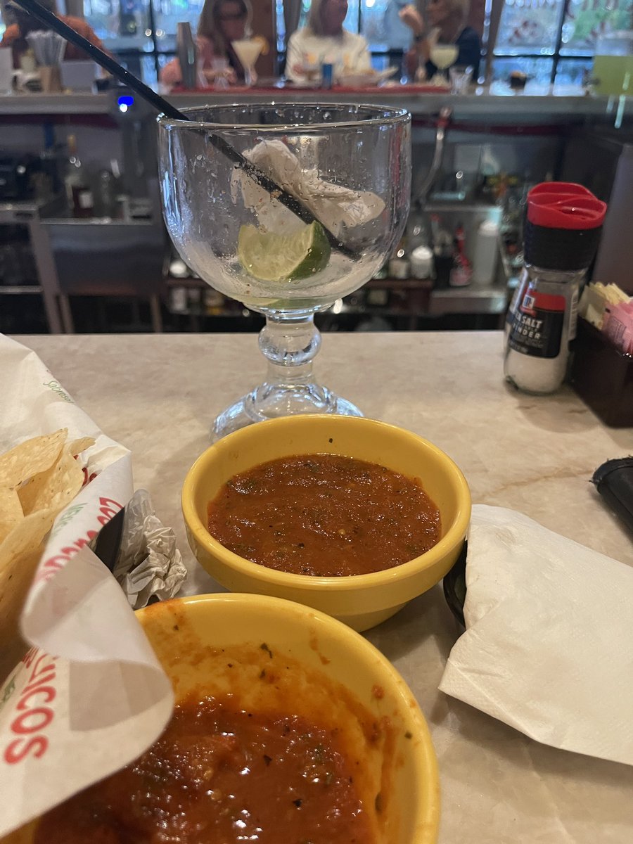 TeeHatt1's tweet photo. Sitting at the bar and finally decided to start my timer at least five minutes after I was done and put my empty cup out front before anyone asked would I like another. @LosCucosCafe guess you can win em all 🫤 https://t.co/1xxcAH4z17