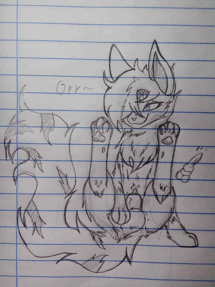 Catdemon178's tweet image. stupid cat~