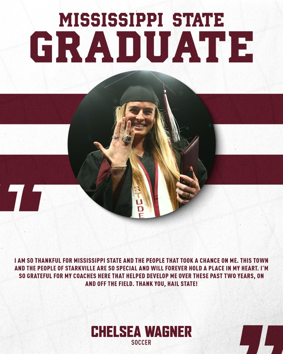 Committed to growth on AND off the field!

Congratulations, <a href="/cpwags10/">Chelsea Wagner</a> 🎓

#HailState