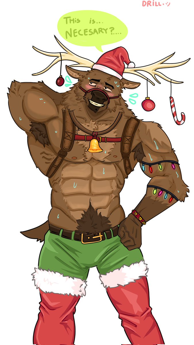 Crismis deer crismis deer it's the crismis deer 🦌🦌💥🦅🎄
#furryartist #furryart