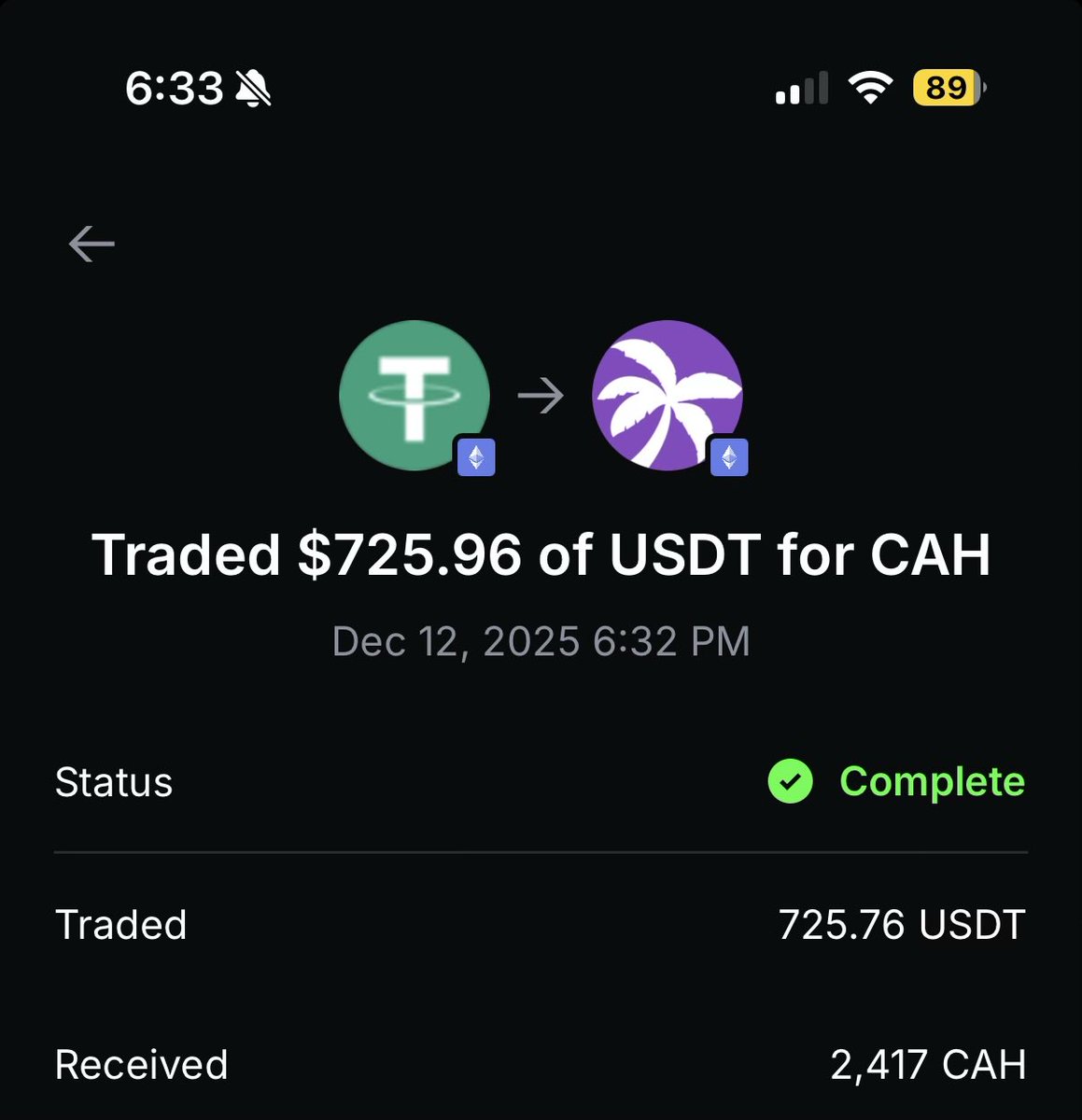 DERRF_TROPICA's tweet photo. Just doubled my $CAH holdings. #CAHmunity #CAHALPHA @moontropica #Web3Gaming #GameFi #Gaming #Crypto #SupportBuilders #ETH #Bitcoin #BNB https://t.co/8CNu6WL0kq