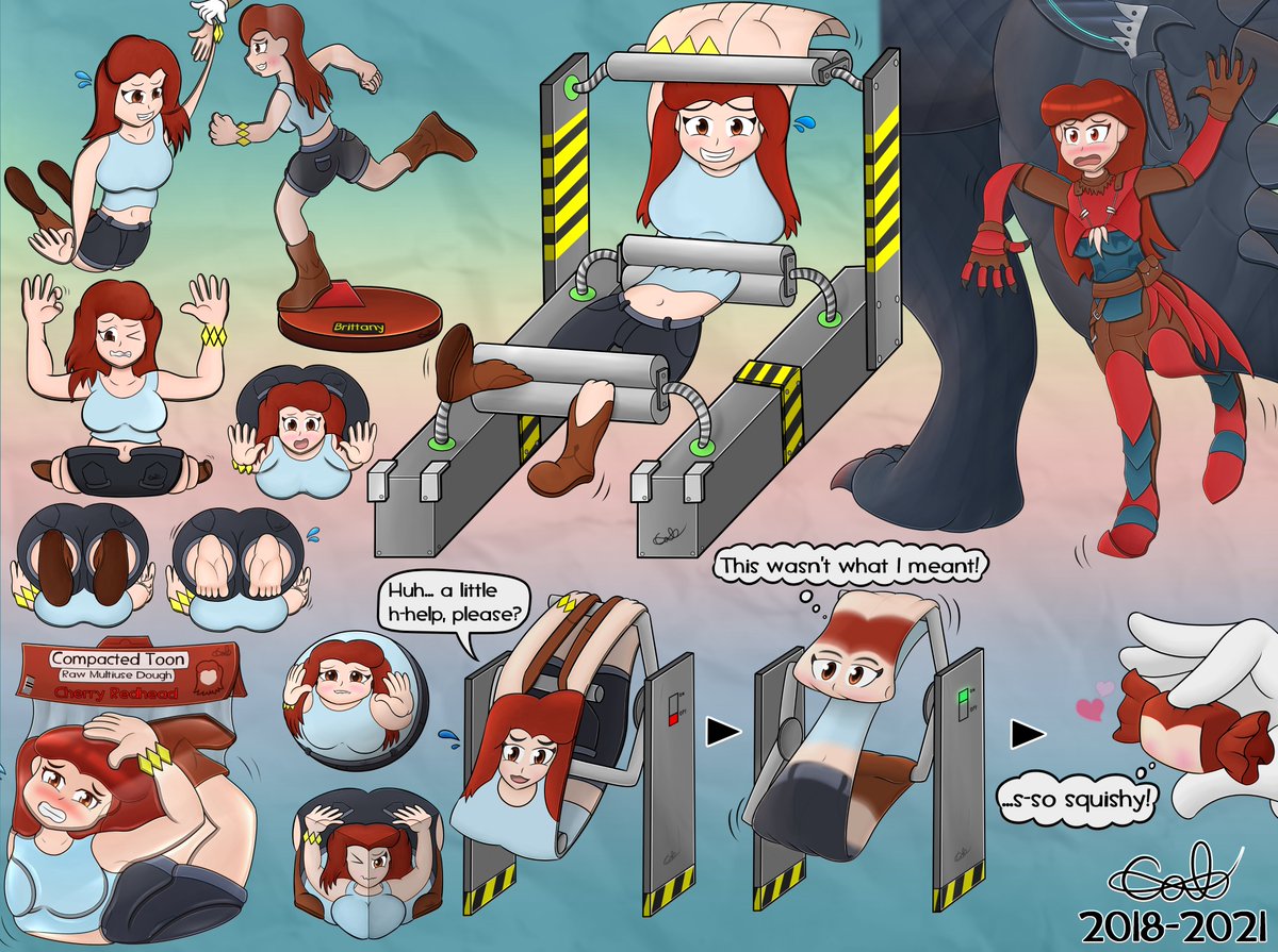 WhimsiCalem28's tweet image. Brittany's Squishy Day 👩‍🦰🥞

#Flattening #Inanimate #Transformation #平面化