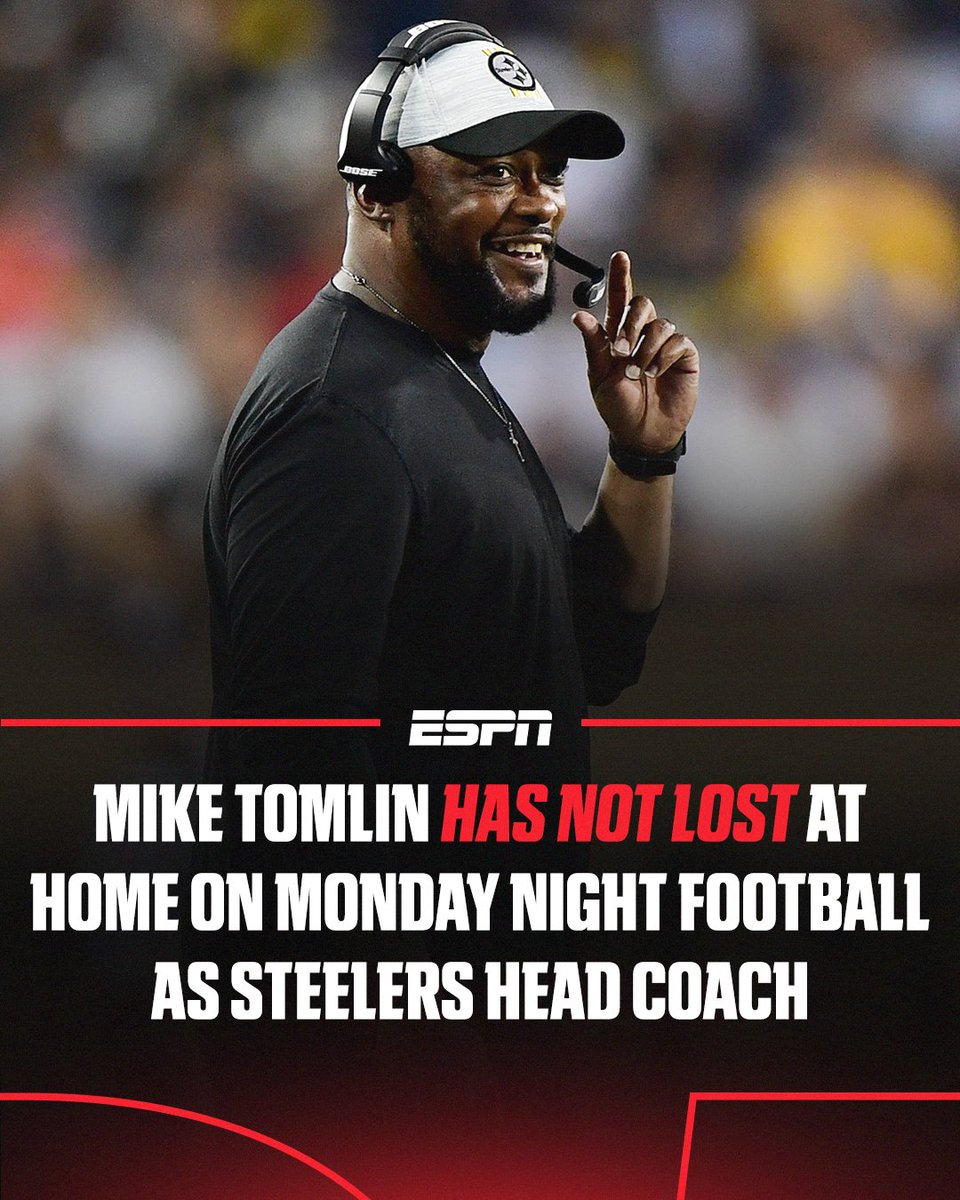 The Steelers have won 22 consecutive home games on Monday Night Football.
Can they extend the streak this Monday when they take on the Dolphins? 🤔