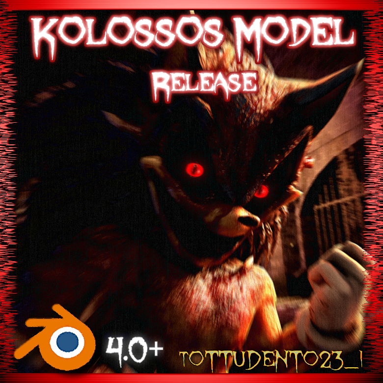 TDento23_I's tweet photo. HERES an unexpected guest for my sonic.exe model pack.. BUT i've modelled AND finished this kolossos :)
#outcomememories #sonicexe #glaghorsesimulator50billion 
MODEL LINK=> https://t.co/0jP5BdBqSZ
details are in the link's description.. https://t.co/iYrPSjDD0D