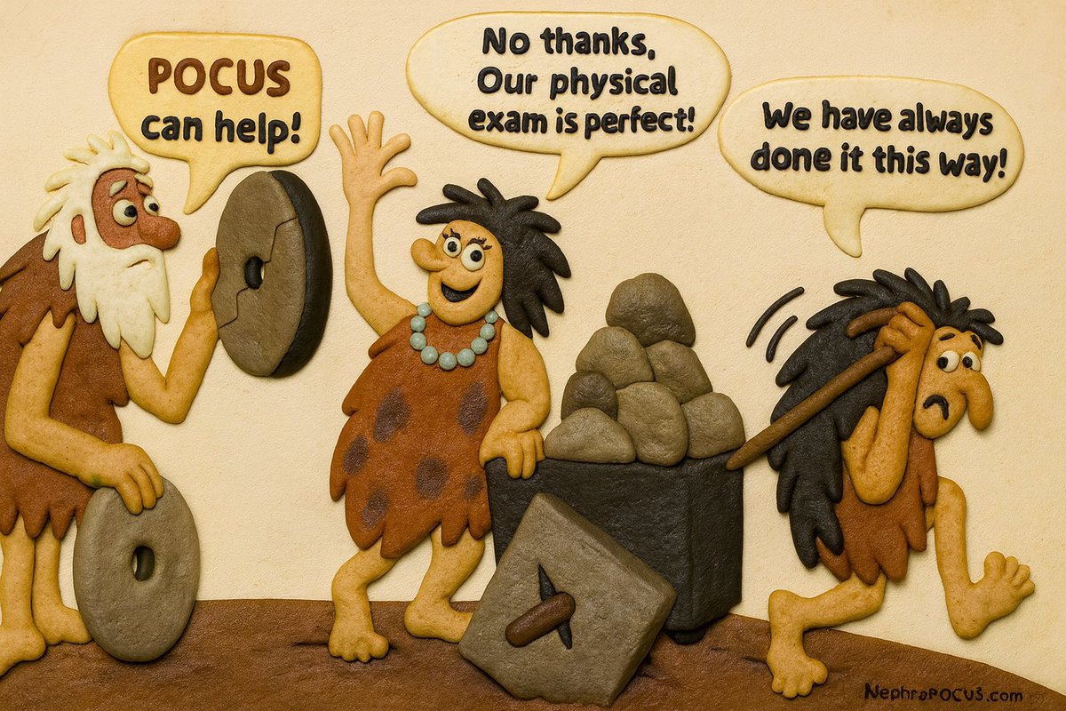 What we don’t understand often feels threatening.
The wheel 🛞 wasn’t a threat.
Neither is #POCUS. Let’s move past the square wheels 🔳
#Nephpearls #FOAMed