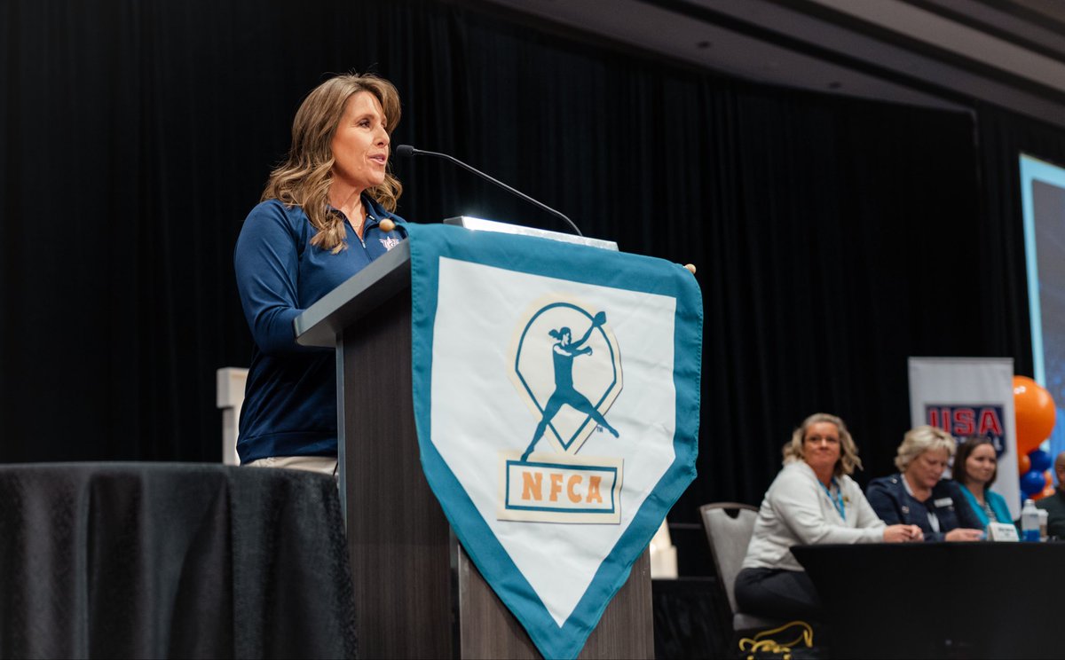 NFCAorg's tweet photo. #NFCA2025 continues to move the game forward! The Softball Summit presented @usasoftball highlighted divisional updates and other hot topics surrounding our sport. 🔥🥎 #RakeItIn https://t.co/HKQxpBVpth