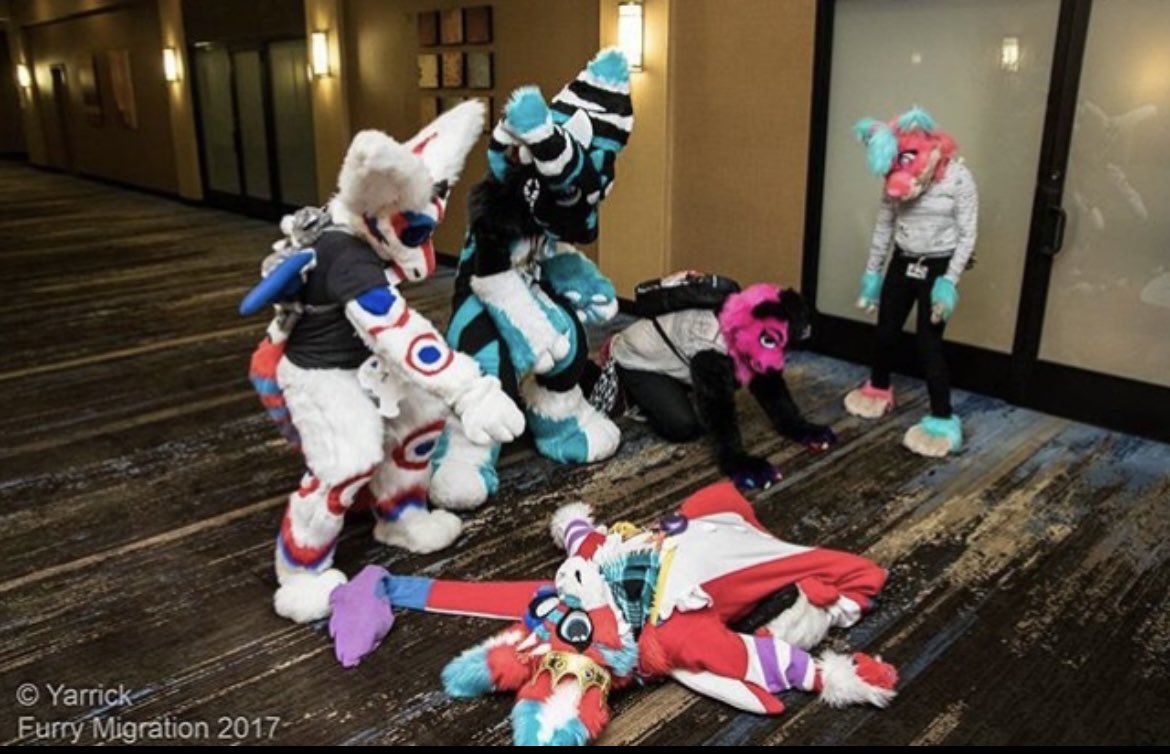 giffyangeldrago's tweet photo. Happy fursuit friday, hereโs a cursed photo from 2017๐ฆถ๐ #Fursuitfriday
#fursuit #furrymigration2017 https://t.co/YvPigCI8Fk