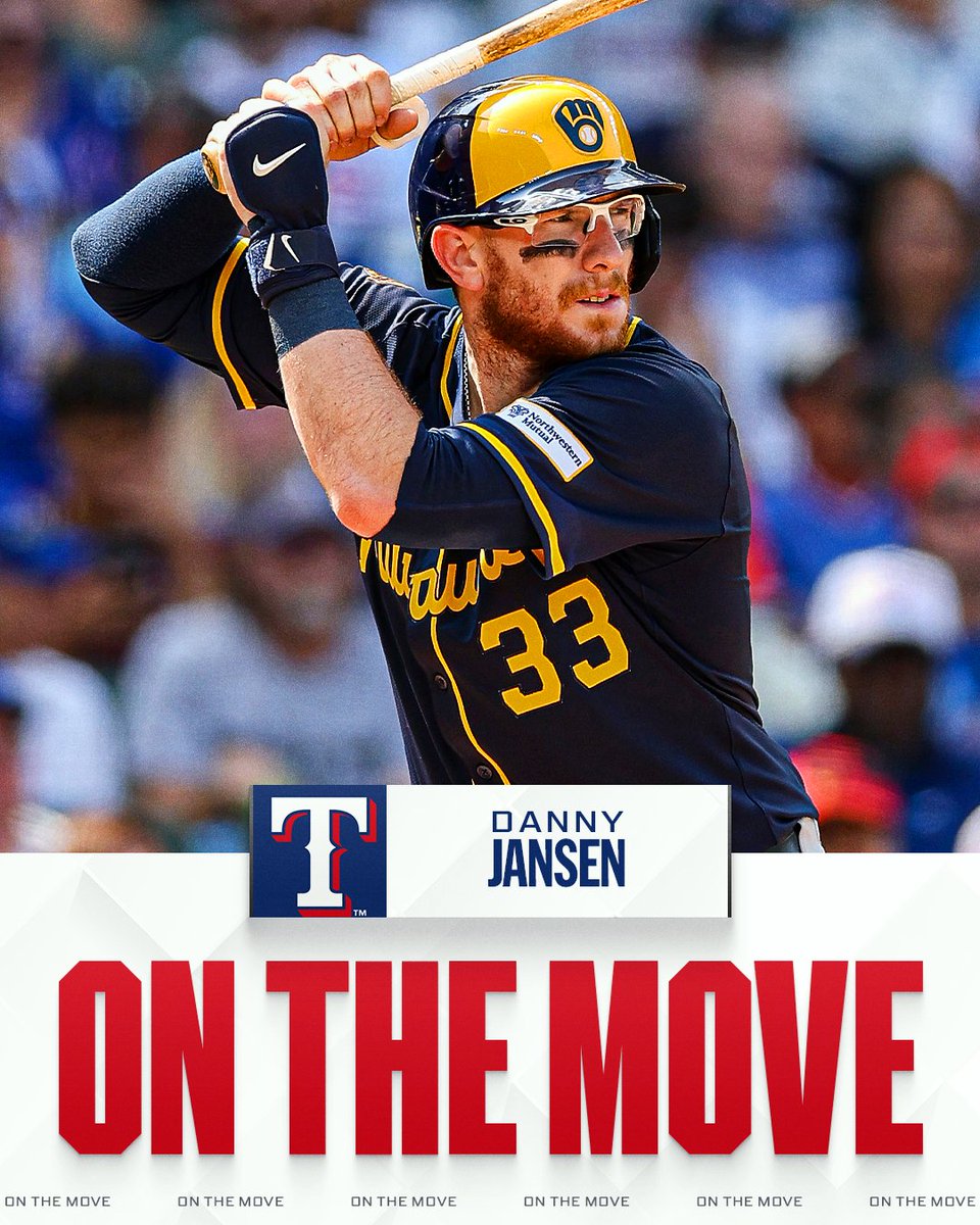 Rangers, catcher Danny Jansen agree to 2-year deal, per multiple reports including @MLBNetwork insider @JonHeyman.