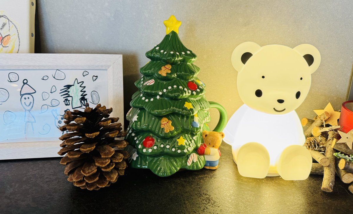 思った以上にファミリアのツリーマグカップ大きくて可愛い！ ライトと