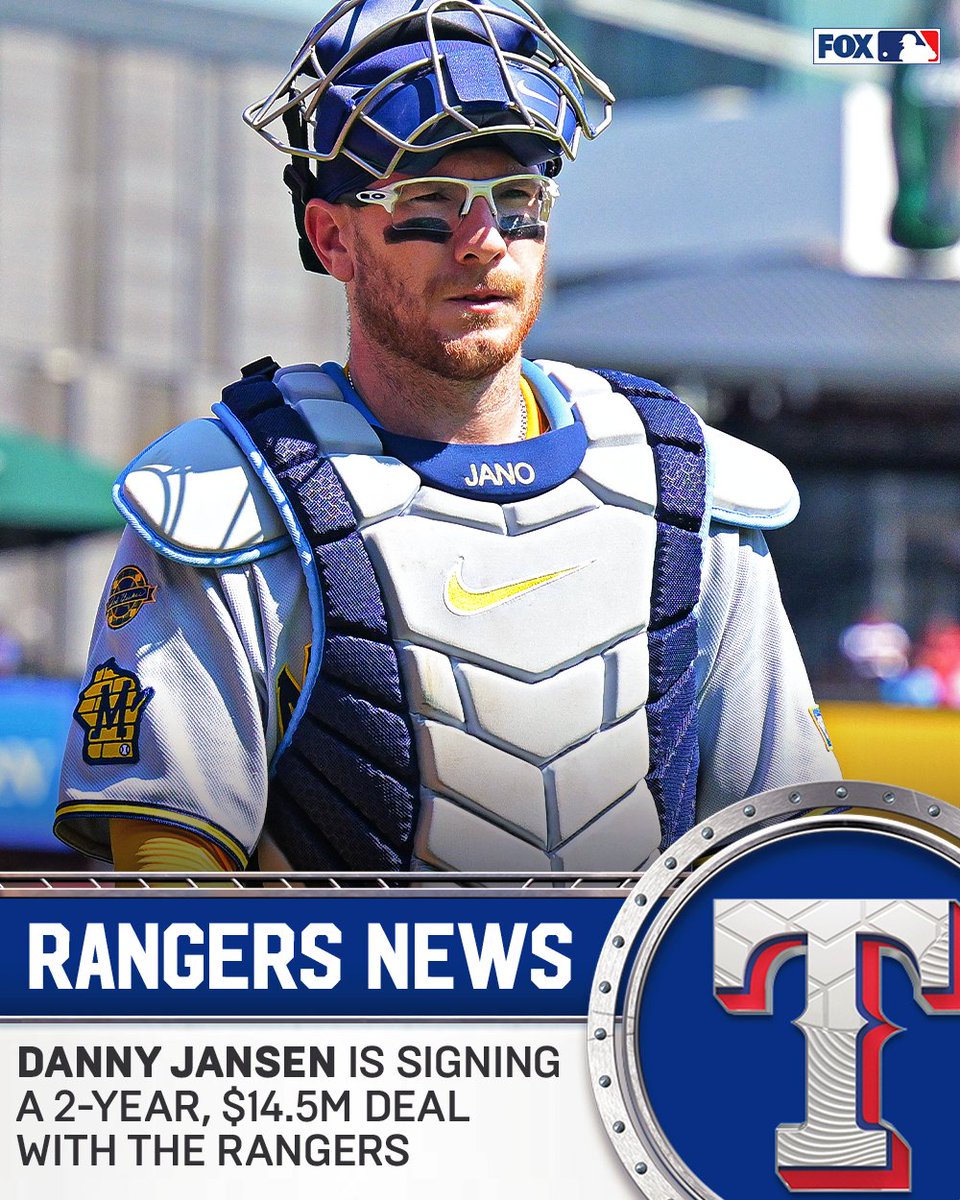 Danny Jansen is signing a two-year deal with the Rangers, per multiple reports