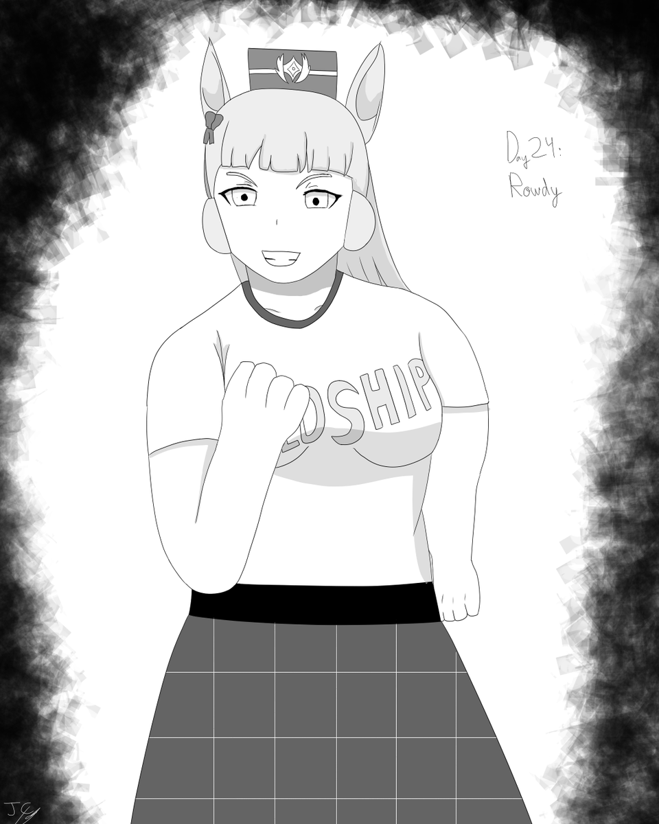 JackCountdown's tweet photo. Latetober 24: Rowdy  
#goldship #umamusume https://t.co/DvN7JFoHpJ