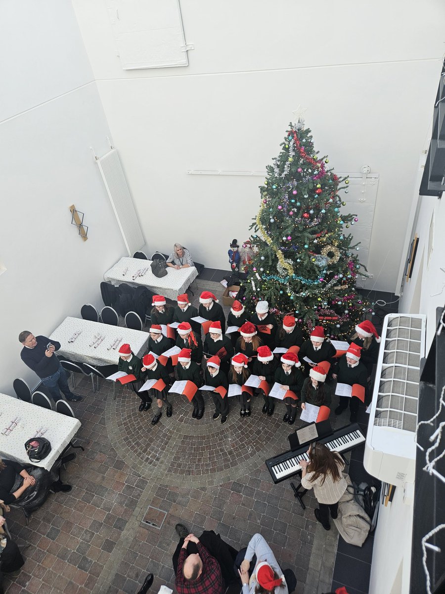 The Atrium of our Head Office was filled with Christmas spirit today as the choir from St Kierans Primary School sang at our seminar for our Older Peoples Services team. Was quite poignant at times. Lovely way to end a very busy week. A credit to their parents and school.