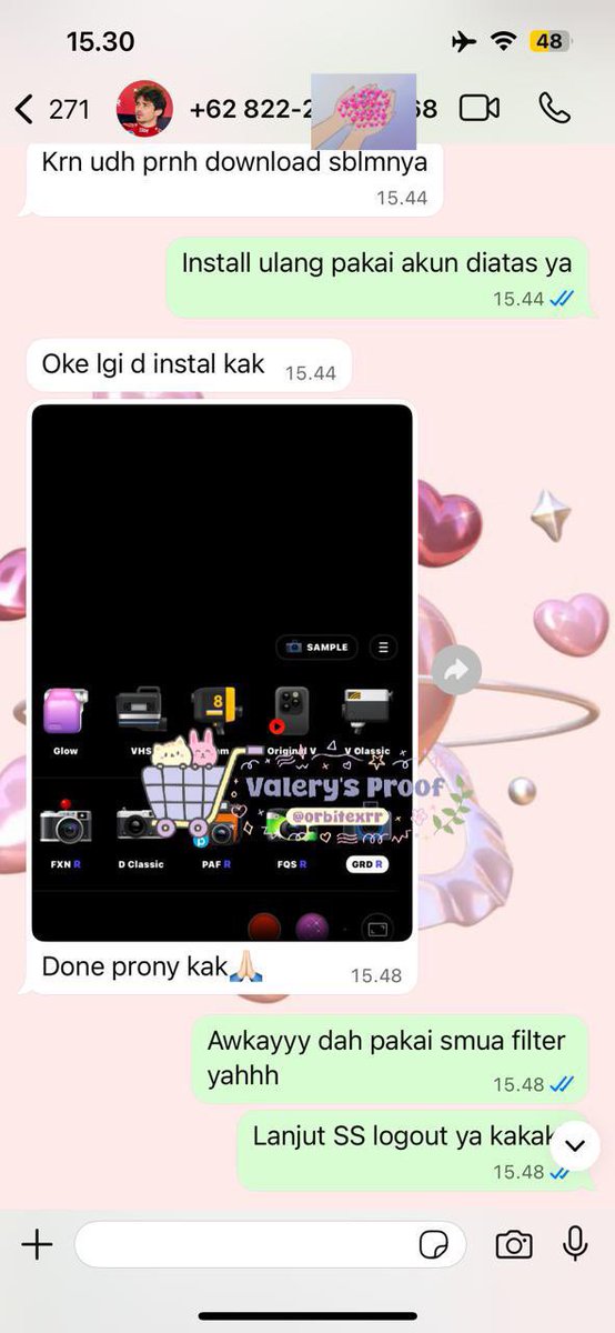 valerycil's tweet photo. @sellbuyytrade Ada kak anyaa 25k lifet1me yu dazz cam pr3mium fullpacks ios🫰🏻🥳 https://t.co/X0AEXjccDN