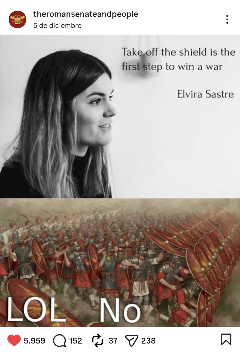 que una puta cuenta de estonia ha puesto un meme de Elvira Sastre y de romanos..... esta no la vi venir o sea suficiente internet por hoy