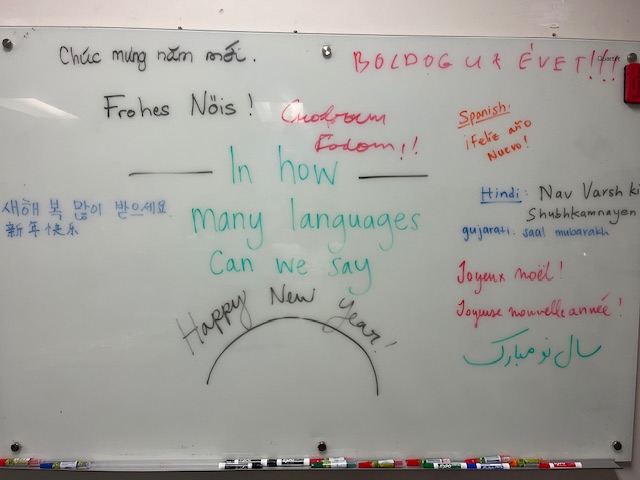 Happy Holidays and New Year from the Physics faculty, students and staff! We may come from different places, but we are one community!