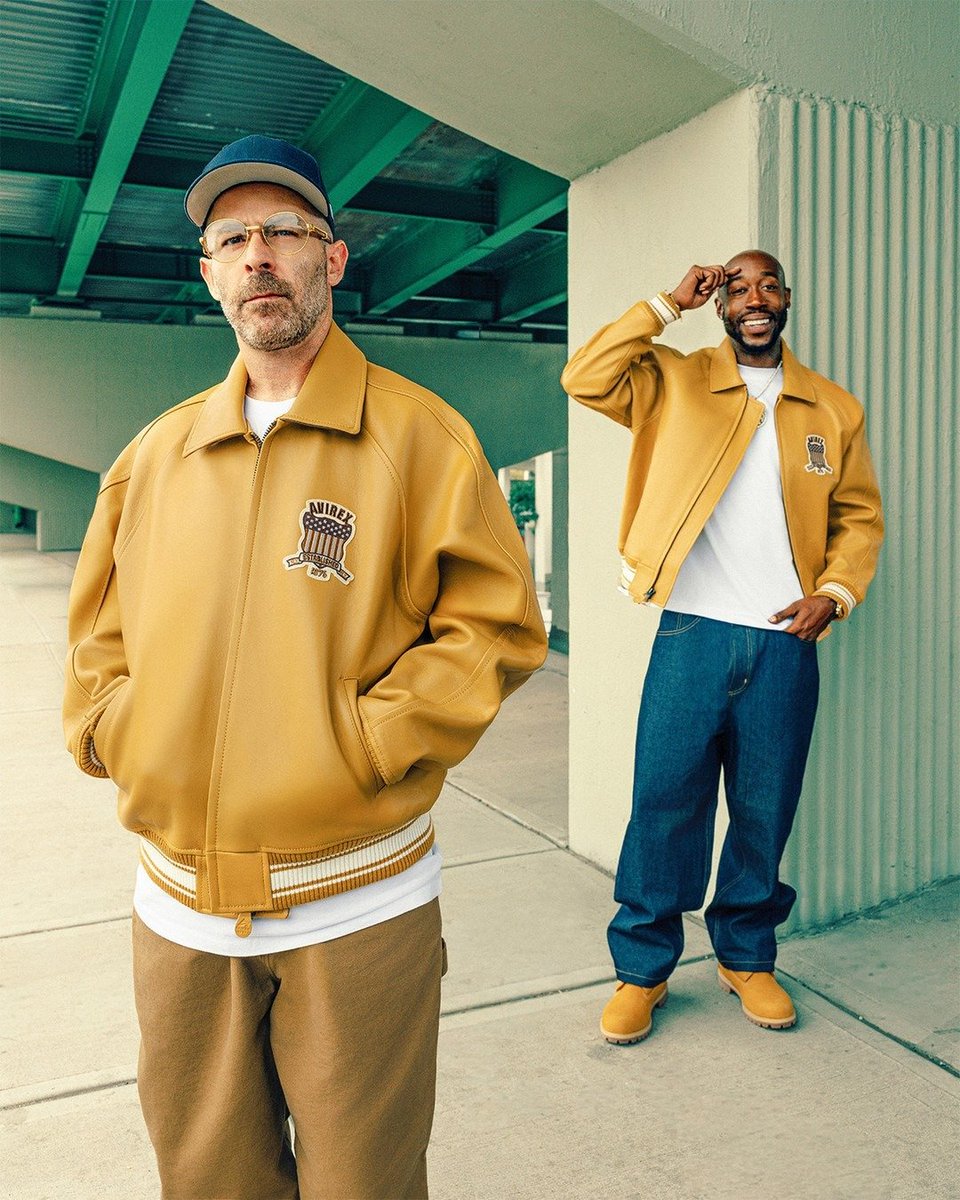 HardestFitPics's tweet image. Freddie Gibbs &amp;amp; Alchemist for Timberland x Avirex