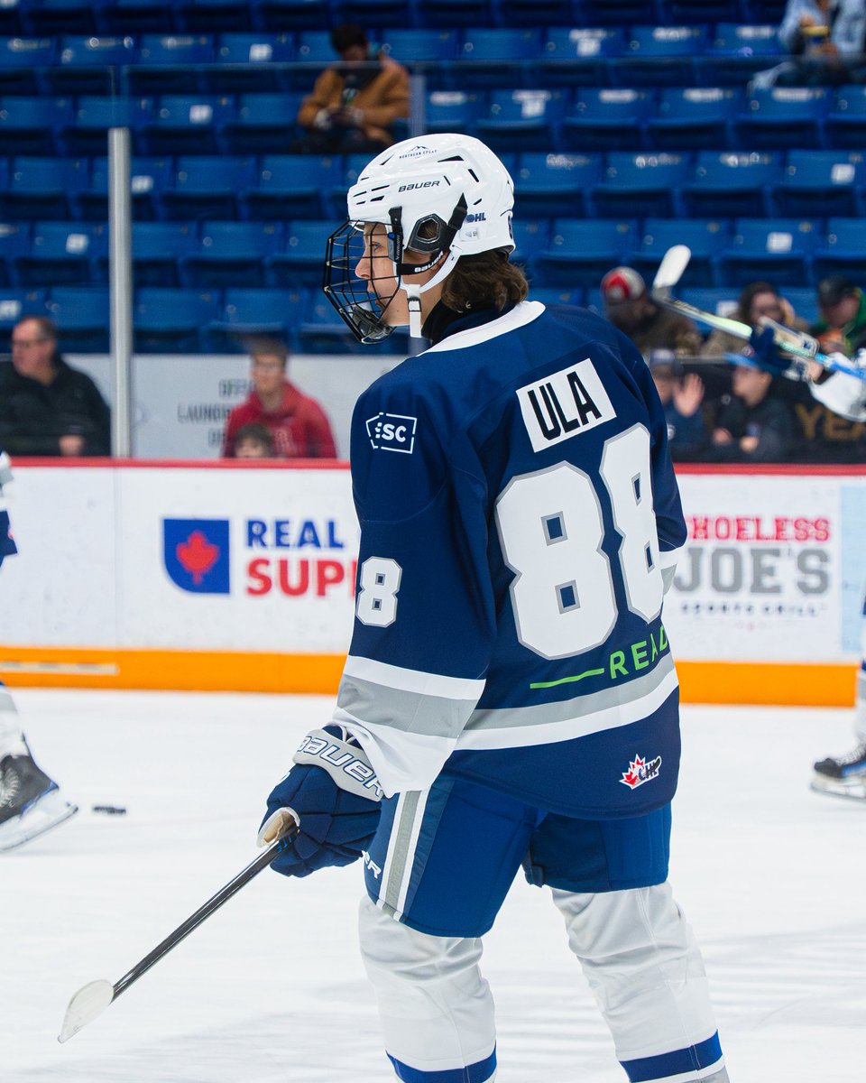 Sudbury_Wolves's tweet image. Stick taps to Patrik Ula playing in his first OHL game tonight!

#ThrowbackEra #WolvesNation