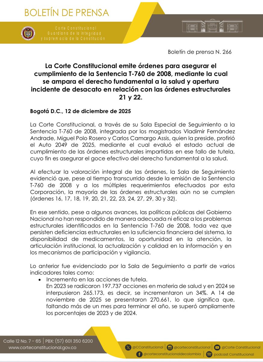 Corte Constitucional tweet media