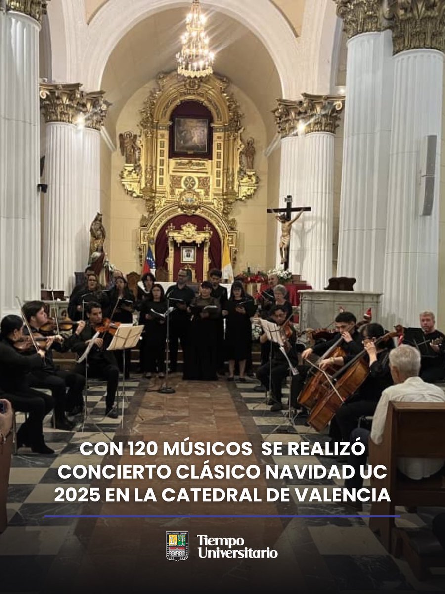 #Noticias Con 120 músicos se realizó Concierto Clásico de Navidad <a href="/UCarabobo/">Universidad de Carabobo</a> 2025 en la Catedral de Valencia || Magistral interpretación de 18 temas tradicionales.

instagram.com/p/DSLsDInjgjo/…