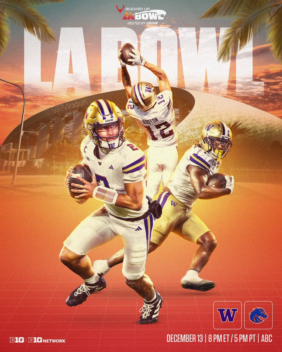 B1Gfootball's tweet image. Washington kicks off B1G bowl season Saturday night 🐶