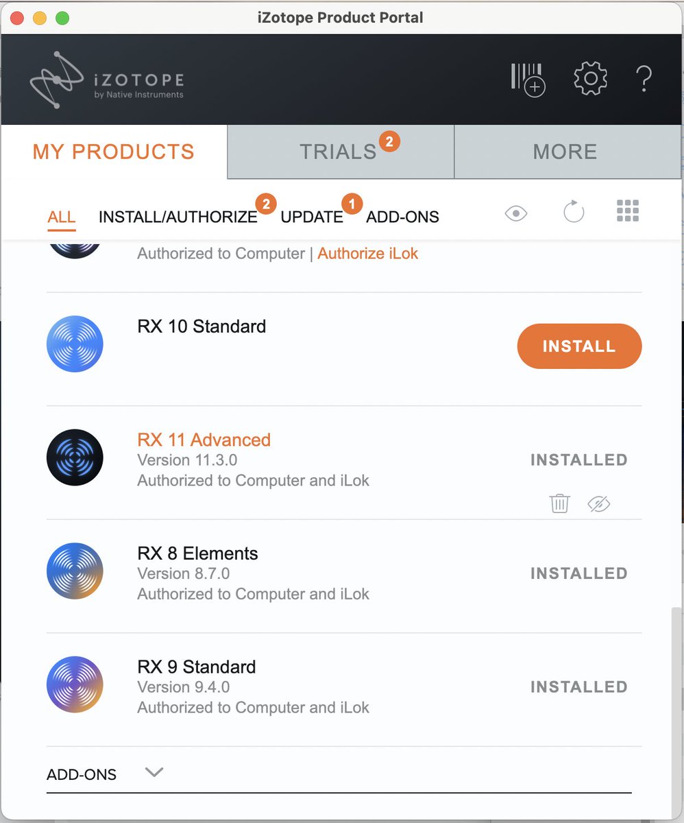 bagapo's tweet image. #iZotope の #Insight2、インスコだん。
#RX11Advanced もアプデだん。