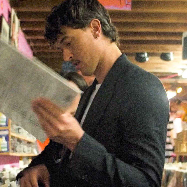 save me tom blyth with a mustache… save me……