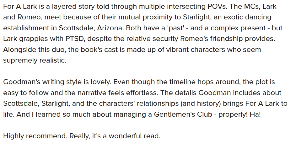 loveistheplot's tweet image. My newest review from my friend Stefanie Barnfather! Go see her at barnfatherbooks.com