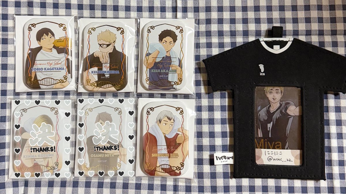 交換】ハイキュー!! セブンネット限定 クールダウン スクエア缶バッジ