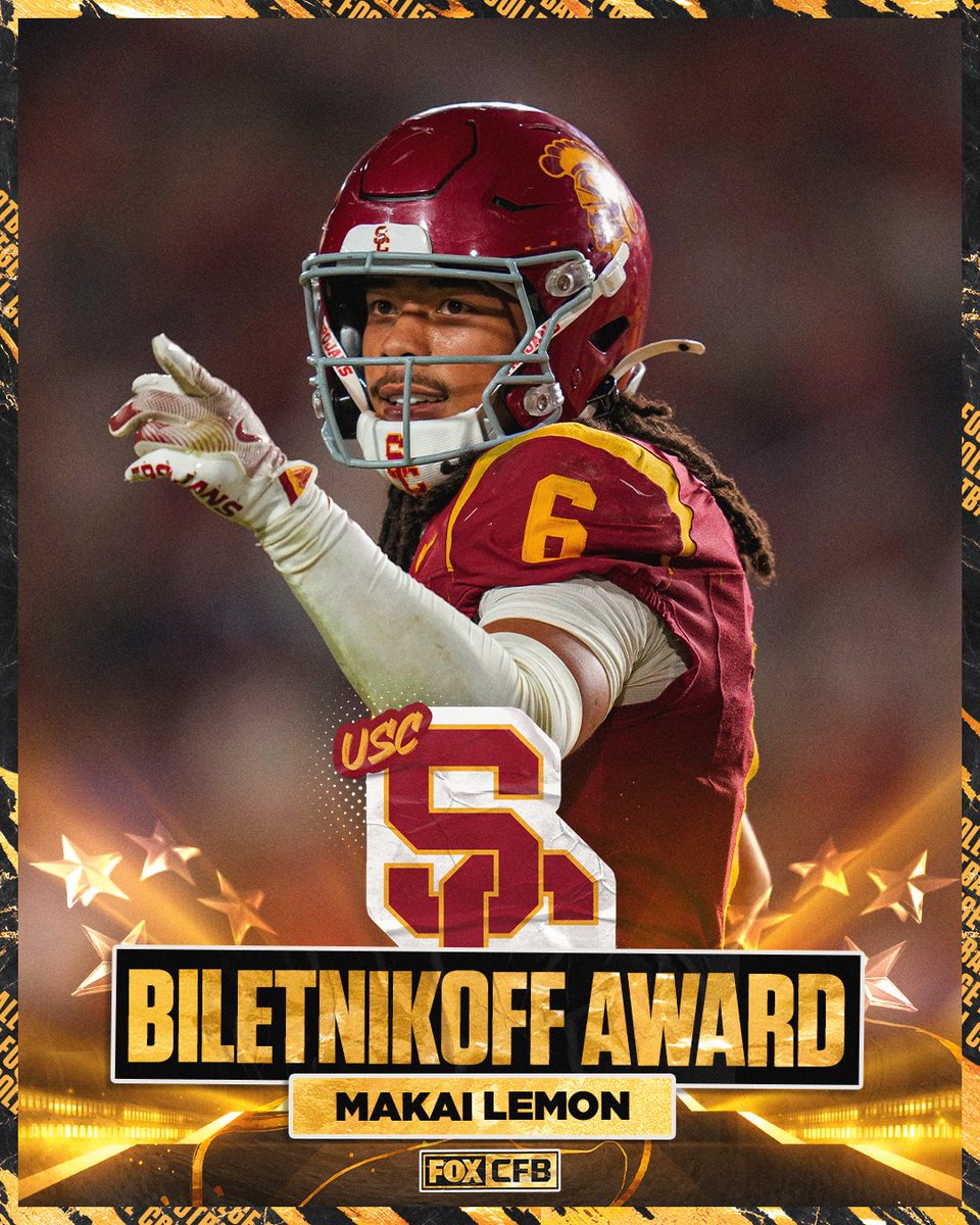 BILETNIKOFF TROPHY WINNER: MAKAI LEMON 🏆✌️