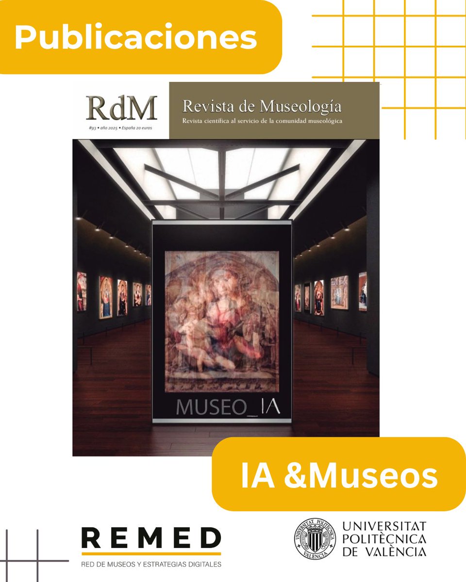 📘 La Asociación Española de Museólogos lanza un número especial sobre Museos e Inteligencia Artificial.
Investigación, colecciones, accesibilidad, comunicación y nuevos retos éticos: un panorama completo sobre cómo la IA transforma el sector.
Una lectura imprescindible. 💡🤖