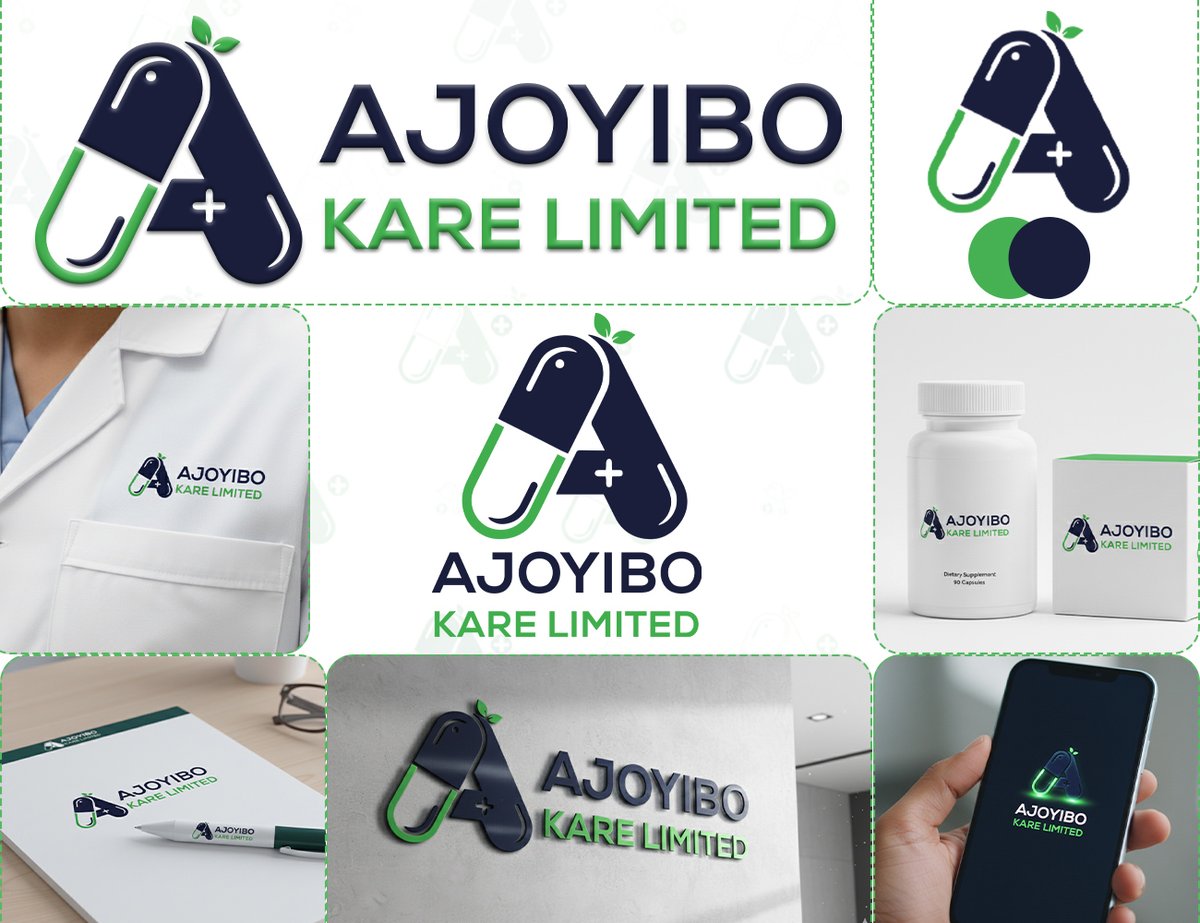 Another one in the books

Medical &amp; pharmaceutical logo designed for AJOYIBO KARE LIMITED.
Clean. Trustworthy. Timeless.
Design that speaks before words do.

#LogoDesign #Branding #DesignTwitter