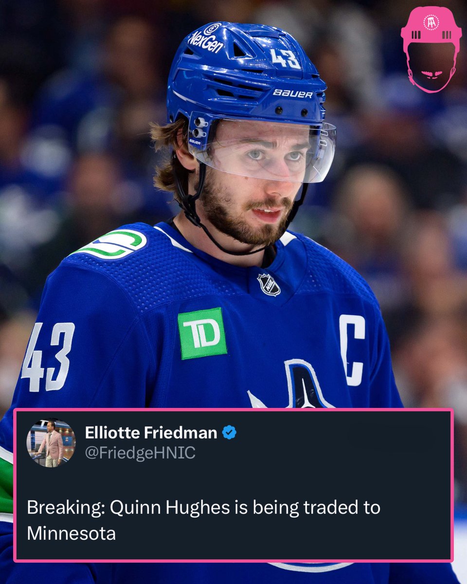 🚨QUINN HUGHES TO MINNESOTA🚨